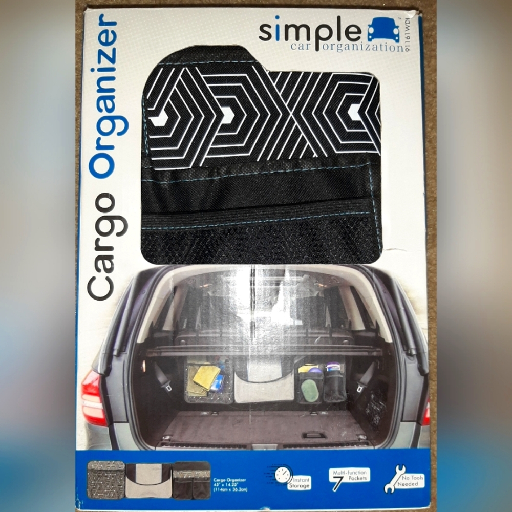 NWT Black Cargo Organizer